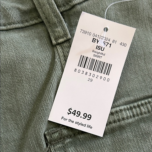 Flying Monkey Sage Mini Skirt - Picture 3 of 5